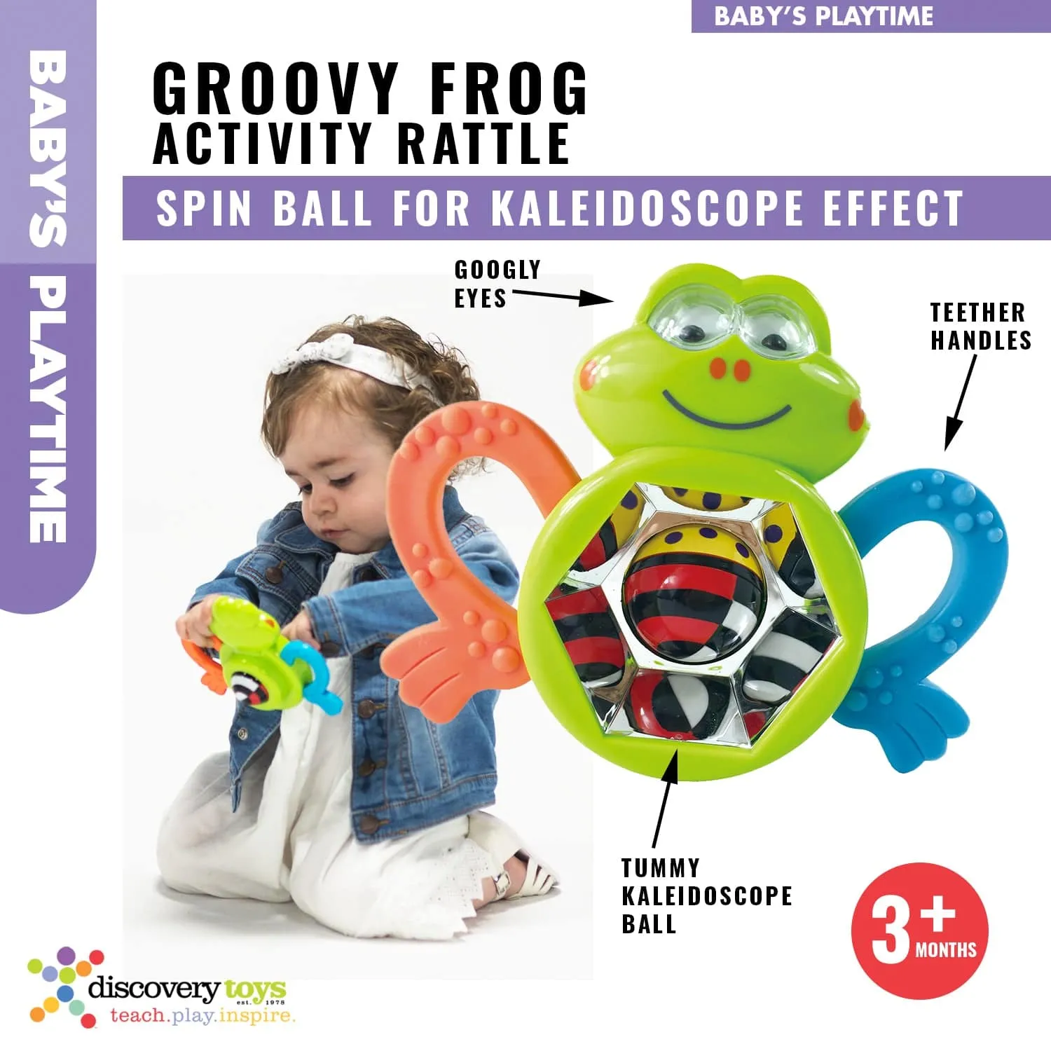 GROOVY FROG Infant Sensory Toy