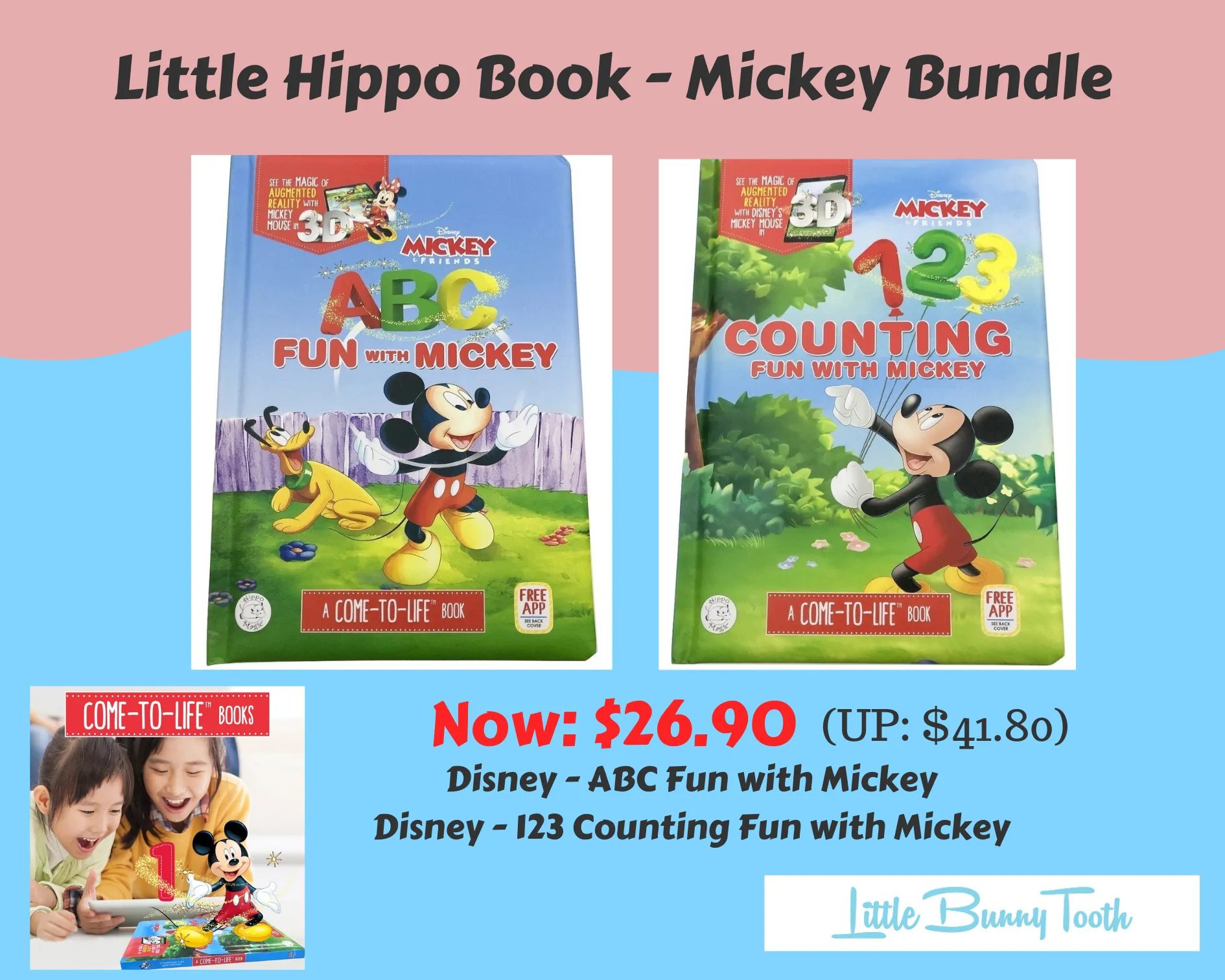 Little Hippo Book - Mickey Bundle