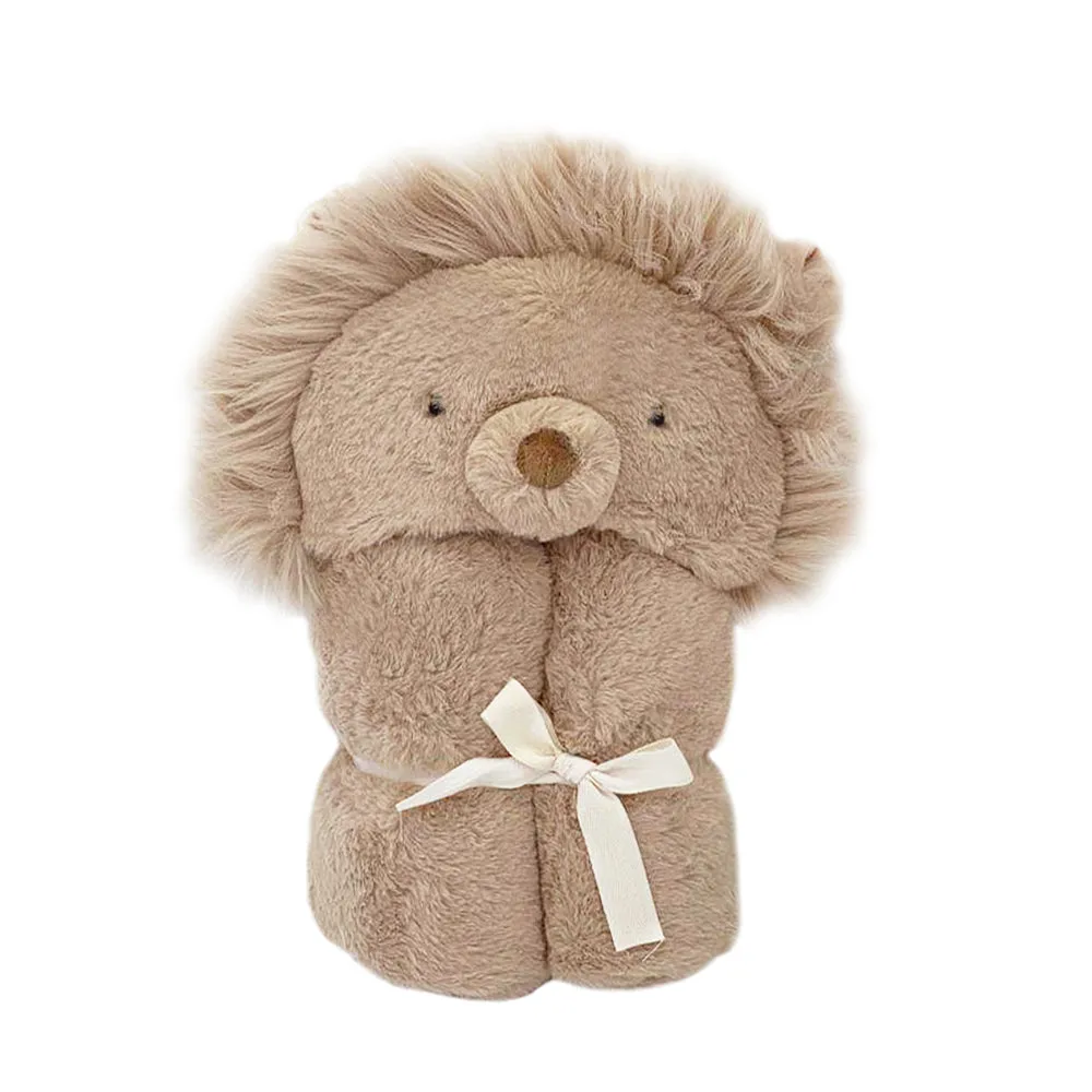 Luca Lion Hooded Blanket