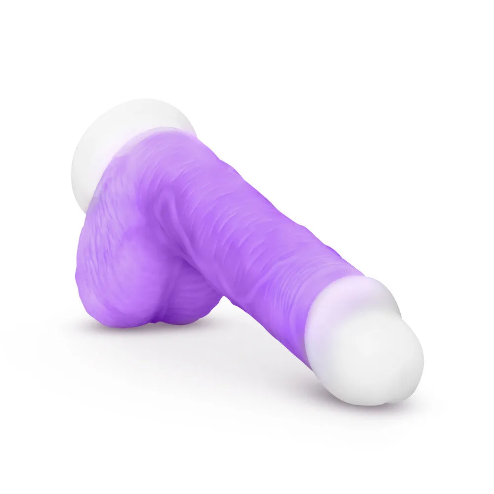 Neo Elite By Blush® | Encore Purple: 8.5-Inch Long Vibrating Dildo - Made with Purio™ Silicone & SensaFeel® Dual Density Realistic Technology