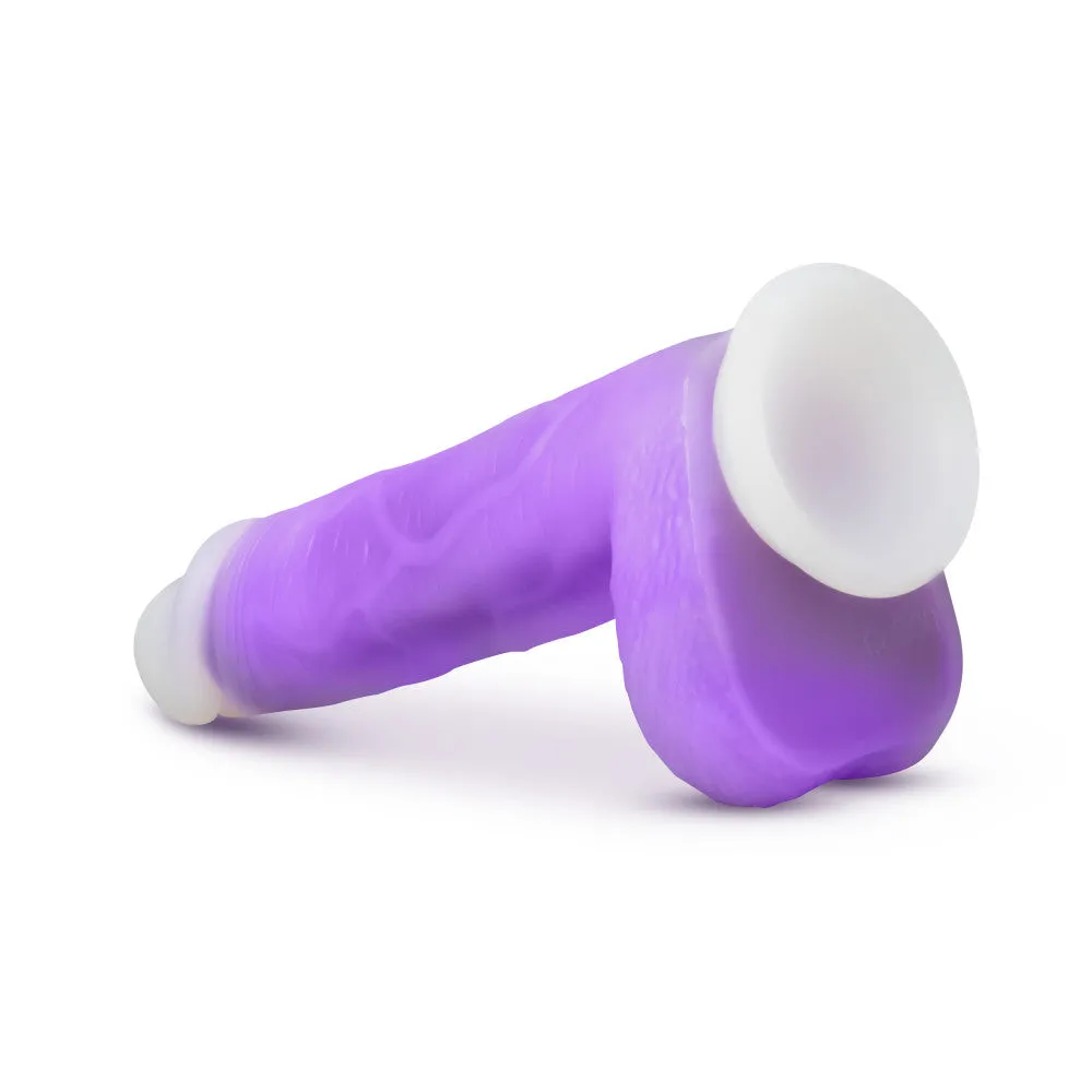 Neo Elite By Blush® | Encore Purple: 8.5-Inch Long Vibrating Dildo - Made with Purio™ Silicone & SensaFeel® Dual Density Realistic Technology