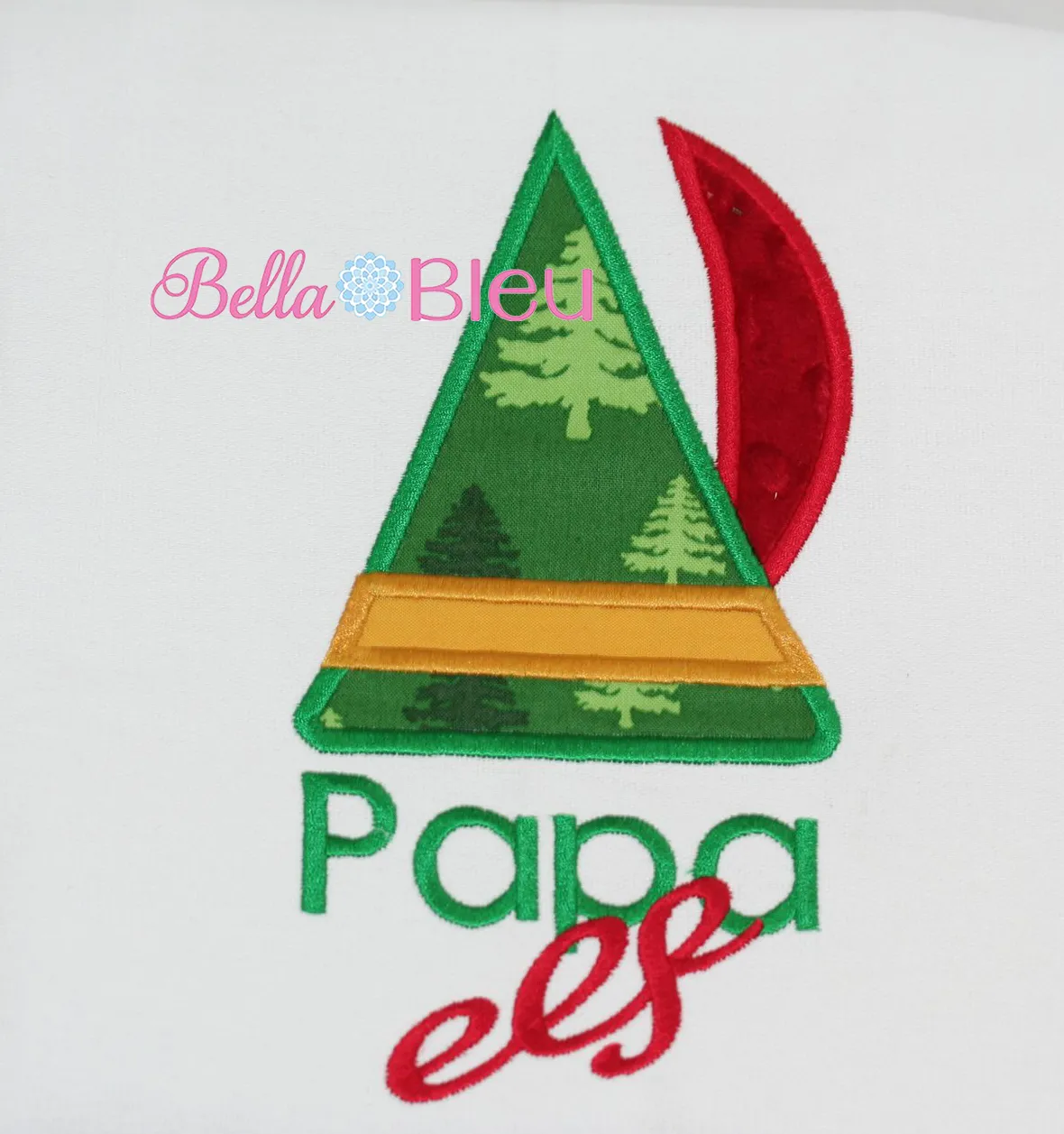 Papa Elf Hat Machine Embroidery Applique Design