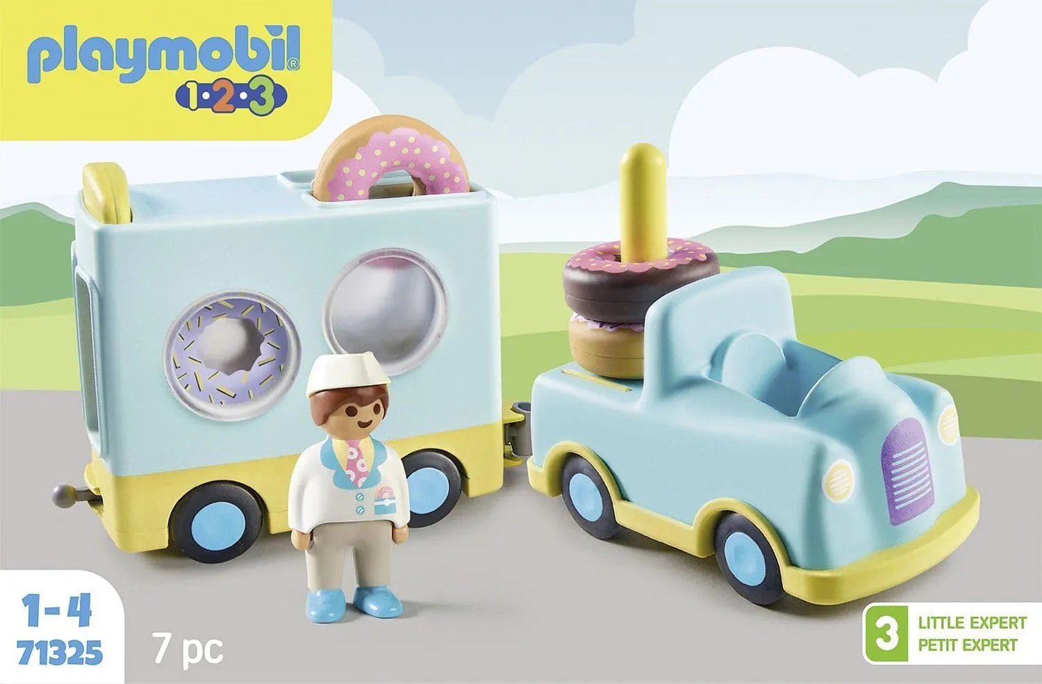 Playmobil 1.2.3: Crazy Donut Truck with Stacking and Sorting Feature