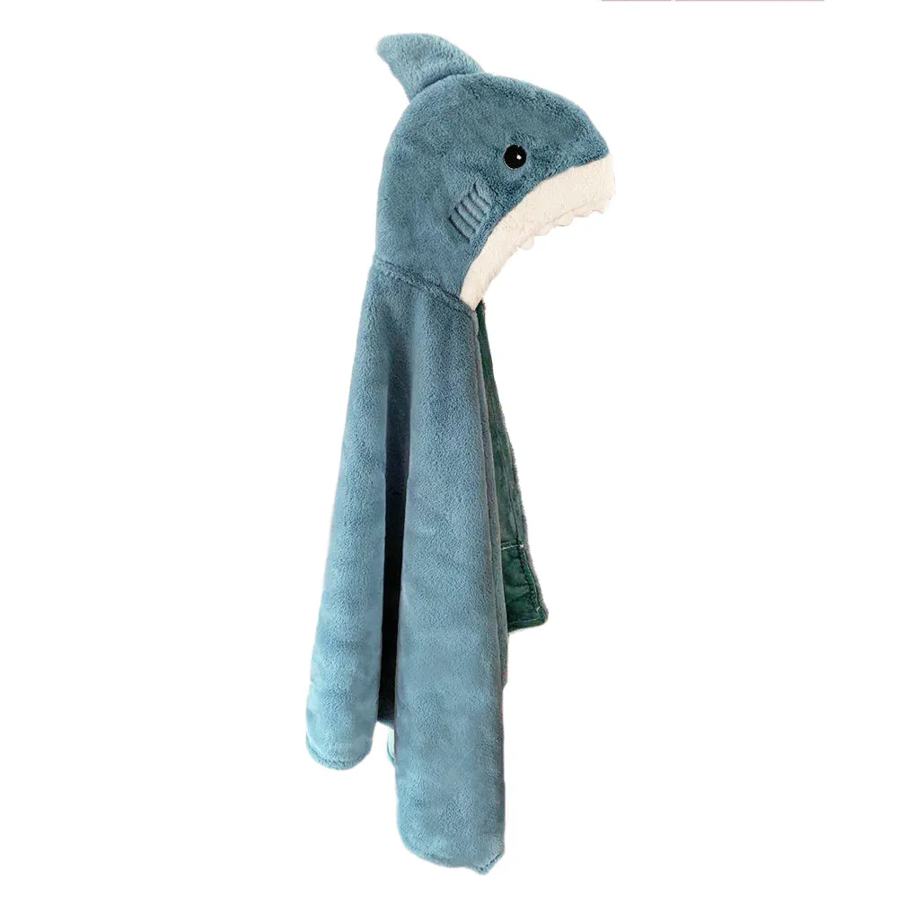 Seaborn Shark Hooded Blanket