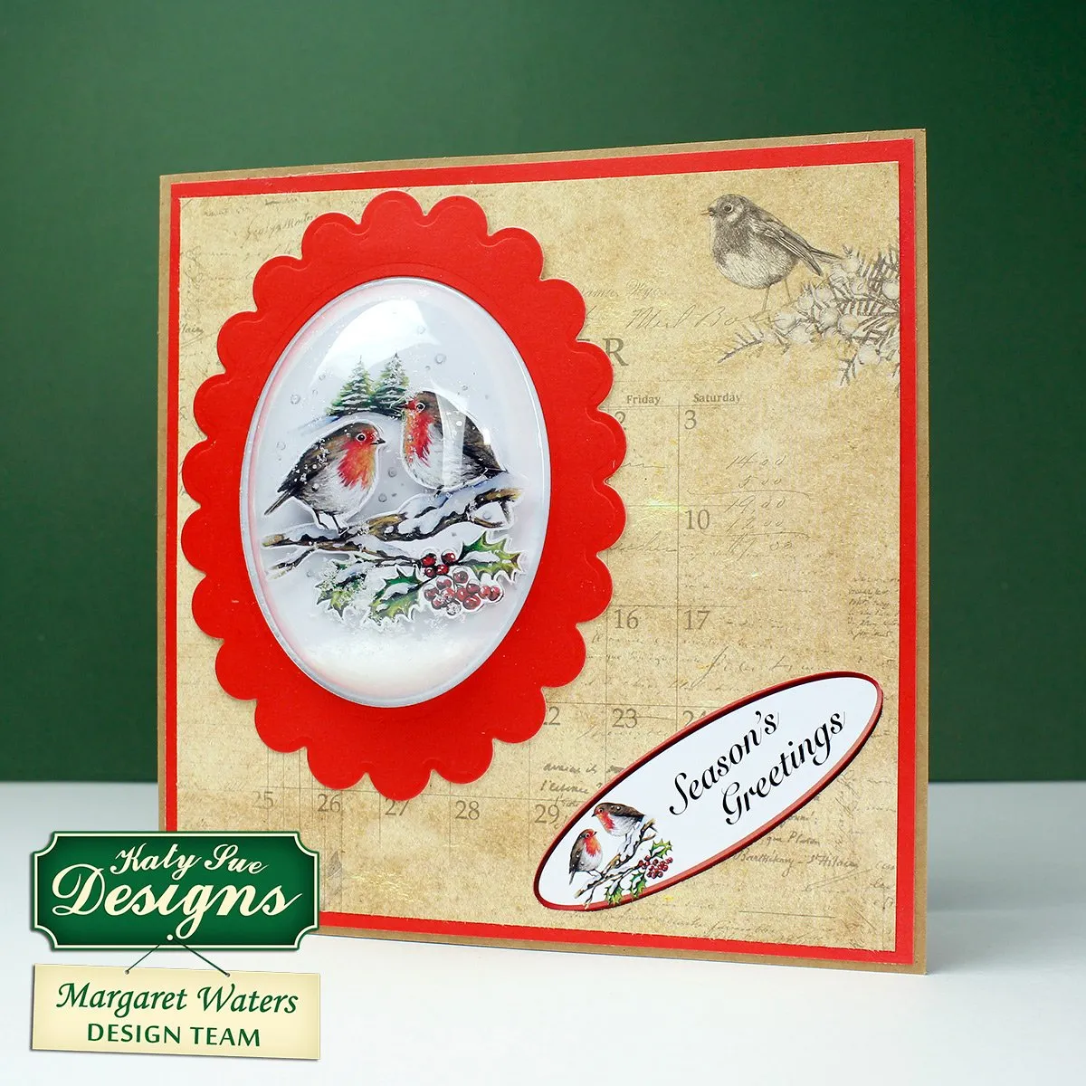 Snow Globe Winter Animal Scenes Kit: Flower Soft, Globes & Paper Craft Pad (Not Die Cut)