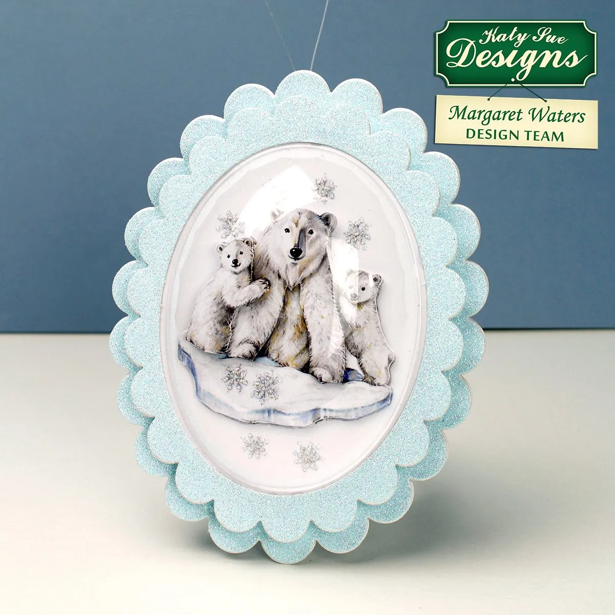 Snow Globe Winter Animal Scenes Kit: Flower Soft, Globes & Paper Craft Pad (Not Die Cut)