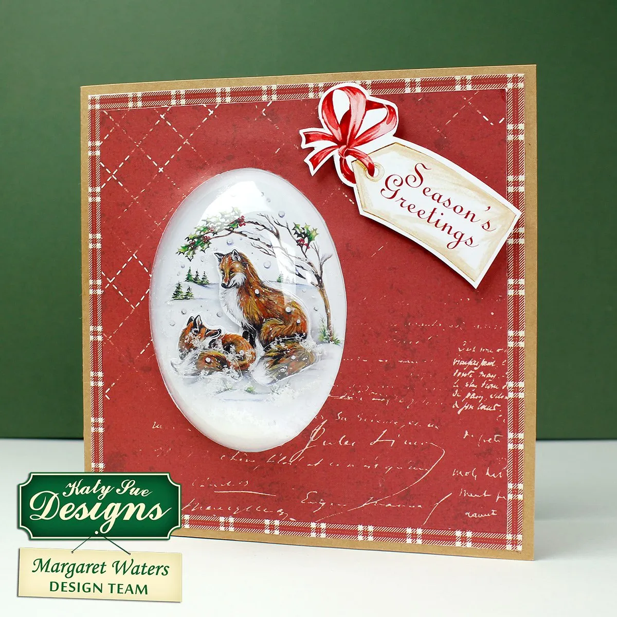 Snow Globe Winter Animal Scenes Kit: Flower Soft, Globes & Paper Craft Pad (Not Die Cut)