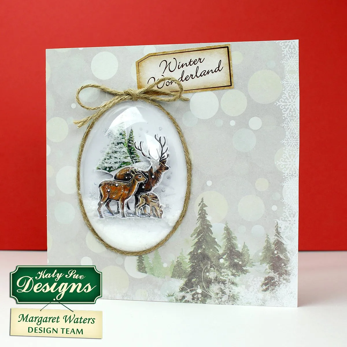 Snow Globe Winter Animal Scenes Kit: Flower Soft, Globes & Paper Craft Pad (Not Die Cut)