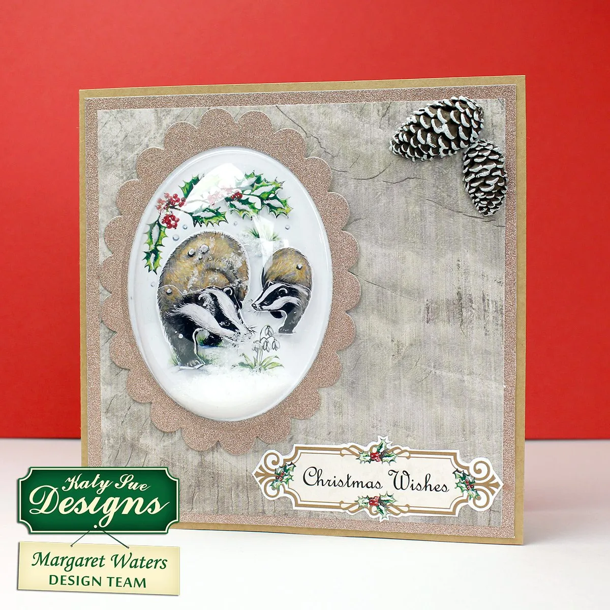 Snow Globe Winter Animal Scenes Kit: Flower Soft, Globes & Paper Craft Pad (Not Die Cut)