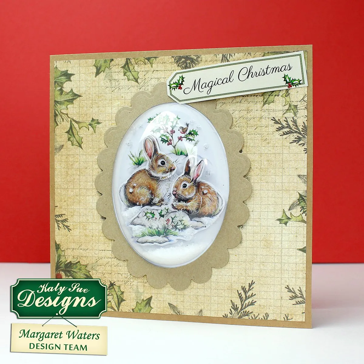 Snow Globe Winter Animal Scenes Kit: Flower Soft, Globes & Paper Craft Pad (Not Die Cut)