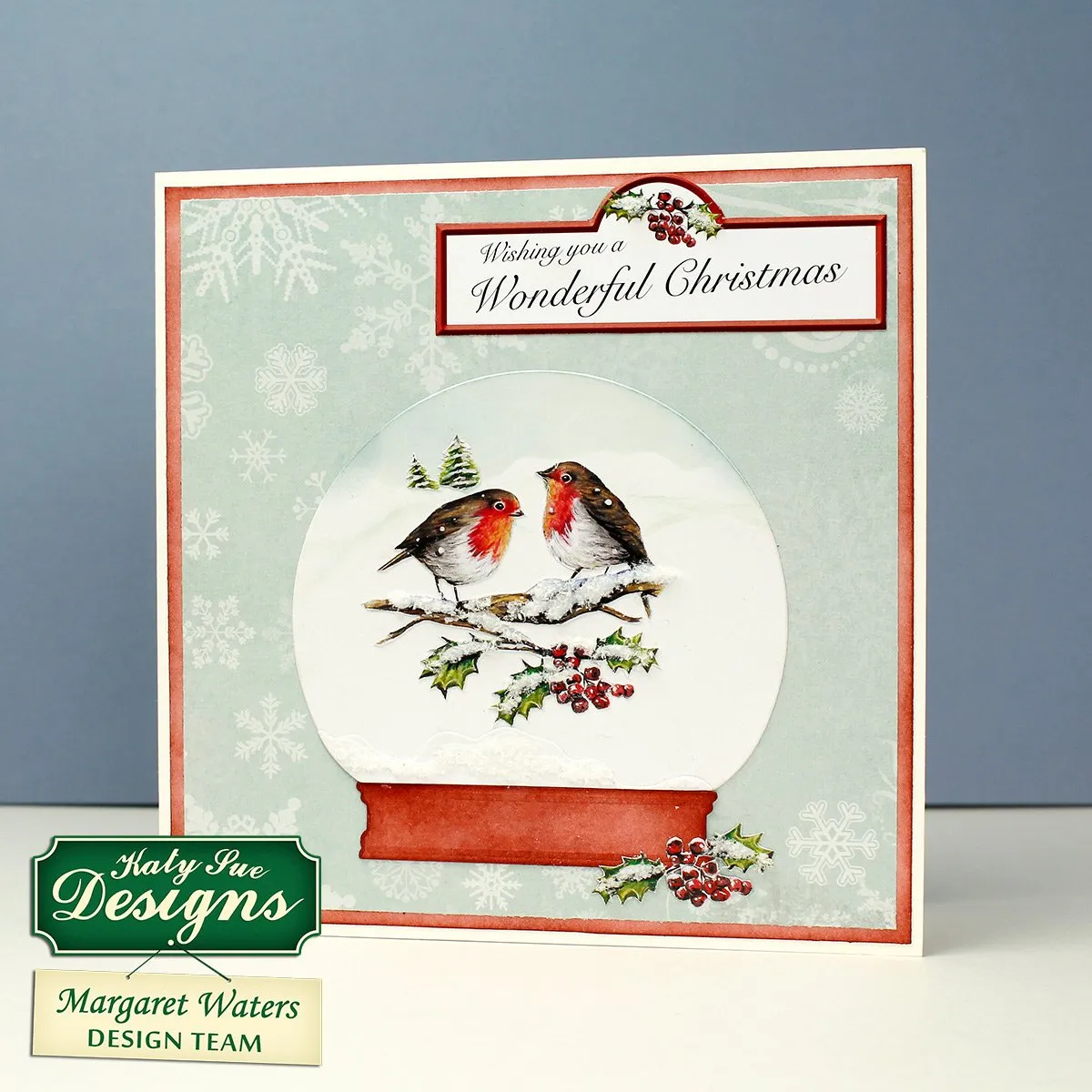 Snow Globe Winter Animal Scenes Kit: Flower Soft, Globes & Paper Craft Pad (Not Die Cut)