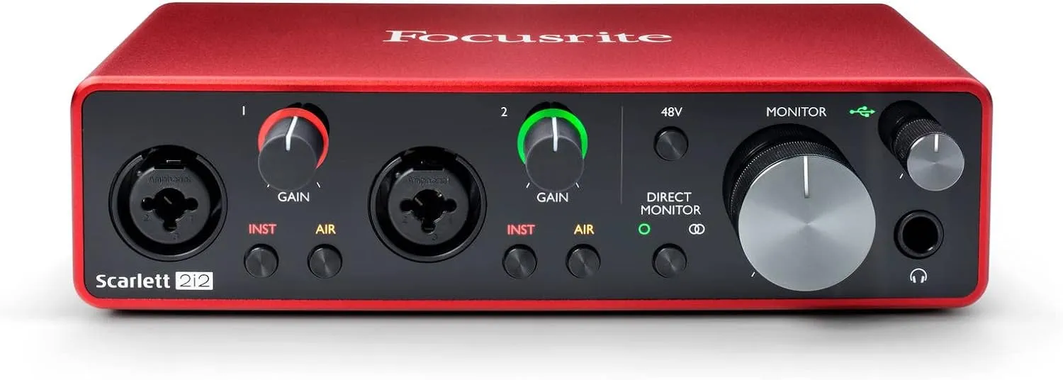 USB Audio Interface for Guitarists, Vocalists, Podcasters