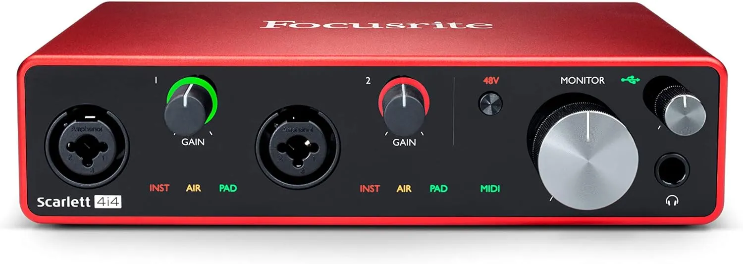 USB Audio Interface for Guitarists, Vocalists, Podcasters