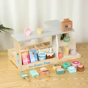 Wooden Ice Cream Counter